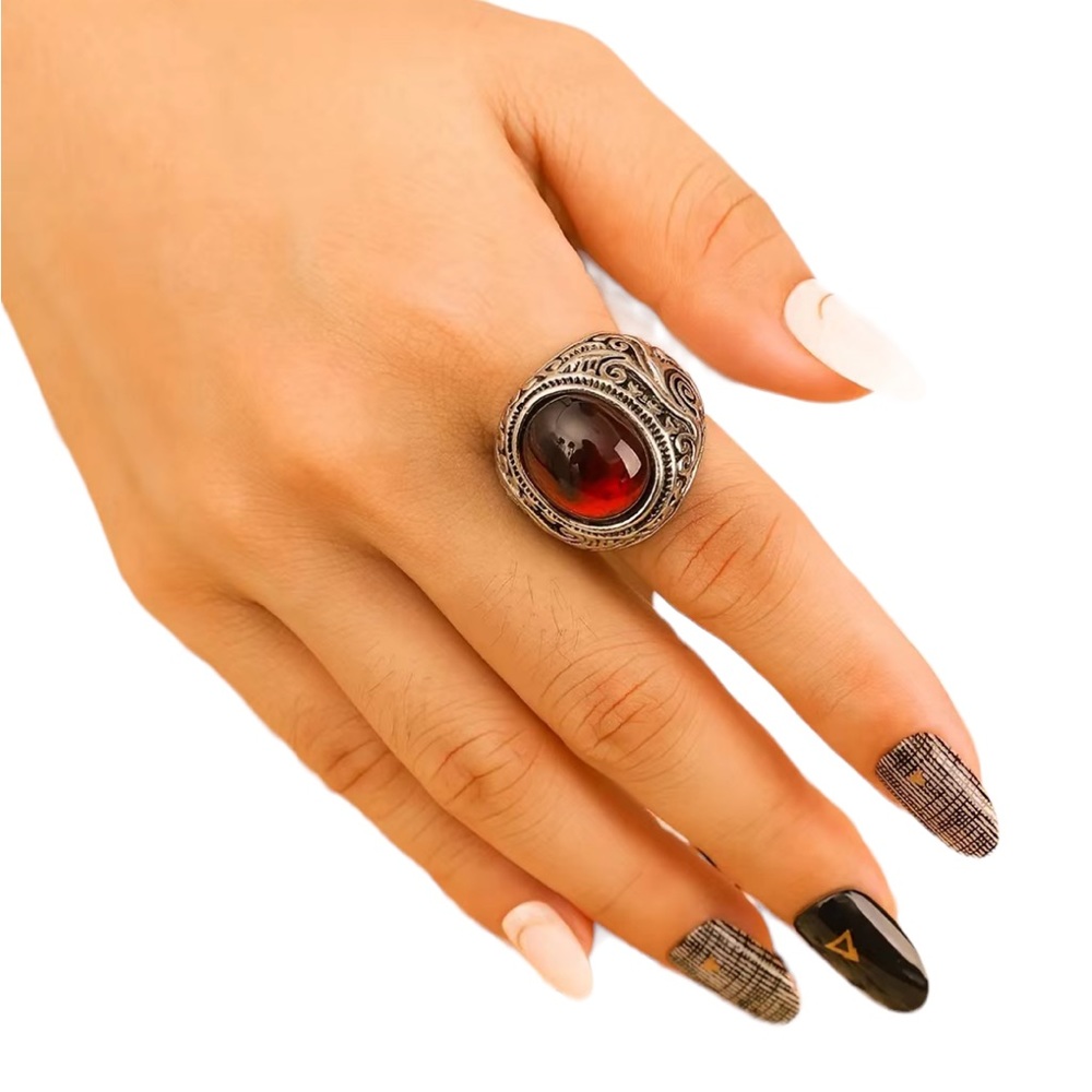 Ruby Stone Class Ring Style Ring